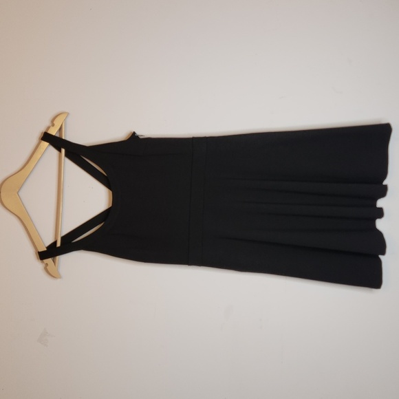 BANANA REPUBLIC Black Ponte Tank Dress Black, size 8 - Picture 4 of 13